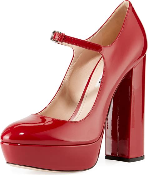 miu miu mary jane platform